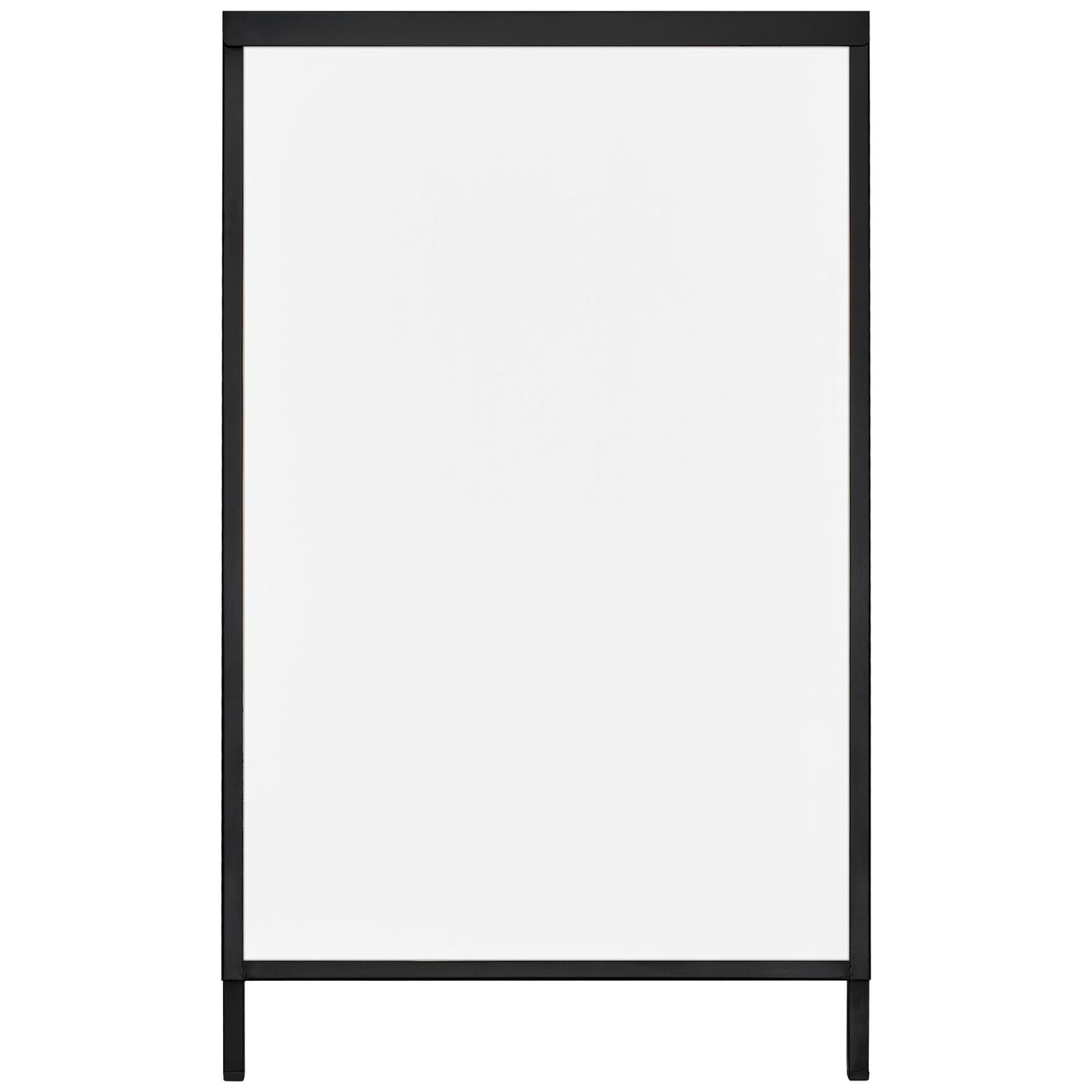 A Frame Sidewalk Sign, 24x36 Inch Heavy Duty Sign Holder with Retractable Sign, Double Sided Folding Sandwich Signs, Steel Sidewalk Sign for Outdoor Street Advertising (Frame Only)
