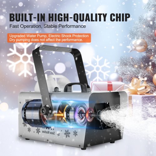 Snow Machine 1500W trådlös fjärrkontroll Handhållen hängande snömaskin |  EU