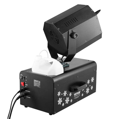 Snow Machine 2000W trådlös fjärrkontroll Swing Snow Making Machine för semester