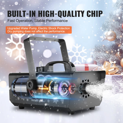 Snow Machine 650W Handhållen hängande snömaskin för semester