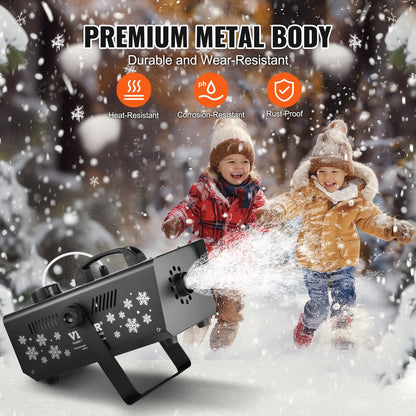 Snow Machine 650W Handhållen hängande snömaskin för semester