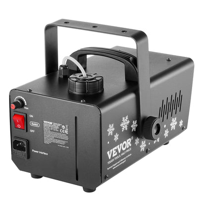 Snow Machine 800W Handhållen hängande snömaskin med LED-ljus för semester