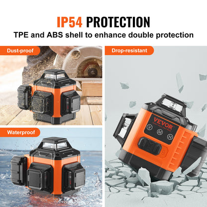 Laser Level 100ft Green Cross Line Self-Leveling High Accuracy Measurement