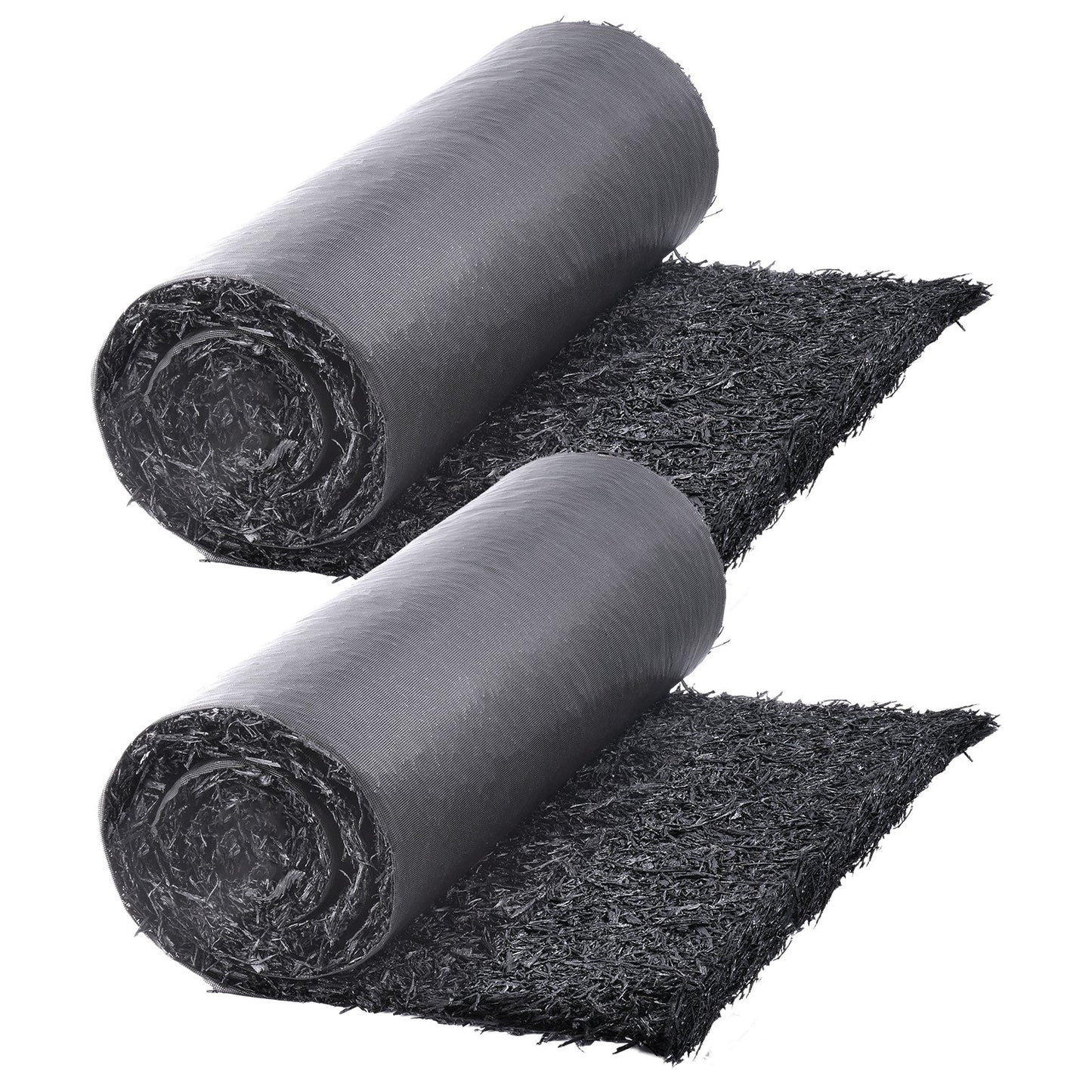Rubber Mulch Roll for Landscaping 96 x 22 Inch Rubber Mulch Mat Pathway