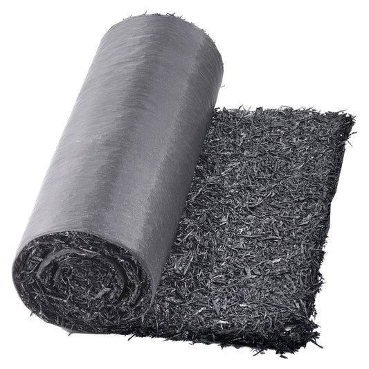 2 Rolls Rubber Mulch Roll for Landscaping 96 x 22 Inch Rubber Mulch Mat