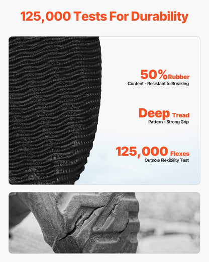 Women's Ankle Boots Waterproof Non-Slip Work Rain Boots Size 8 US