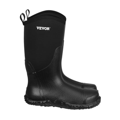 Rubber Boots Men Safety Shoes Steel Toe Work Rain Boots Size 12 US