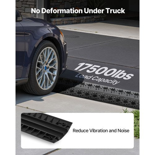 Kabelskydd för nedfall, 7 938 kg/axellastkapacitet, Kraftig kabelslangskyddsramp, Golvkabelskydd, För områden med hög gångtrafik, Inomhus, Utomhus, Hem, Kontor, Lager, 3-pack |  EU