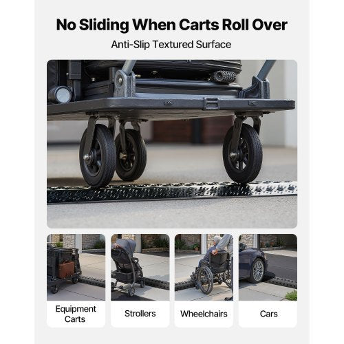 Kabelskydd för nedfall, 7 938 kg/axellastkapacitet, Kraftig kabelslangskyddsramp, Golvkabelskydd, För områden med hög gångtrafik, Inomhus, Utomhus, Hem, Kontor, Lager, 3-pack |  EU