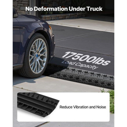 Kabelskydd för nedfall, 7 938 kg/axellastkapacitet, Kraftig kabelslangskyddsramp, Golvkabelskydd, För områden med hög gångtrafik, Inomhus, Utomhus, Hem, Kontor, Lager, 1-pack |  EU