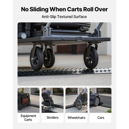 Kabelskydd för nedfall, 7 938 kg/axellastkapacitet, Kraftig kabelslangskyddsramp, Golvkabelskydd, För områden med hög gångtrafik, Inomhus, Utomhus, Hem, Kontor, Lager, 1-pack |  EU