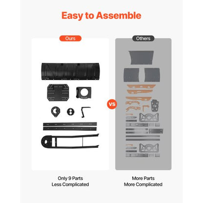 snöplogssats, 1524 mm universal snöplogsfäste, höjd- och vänster-högerjusterbar, snabb att ta av, ATV-skrapblad i stål, 3 monteringsalternativ, effektiv snöröjning, för de flesta ATV och UTV |  EU
