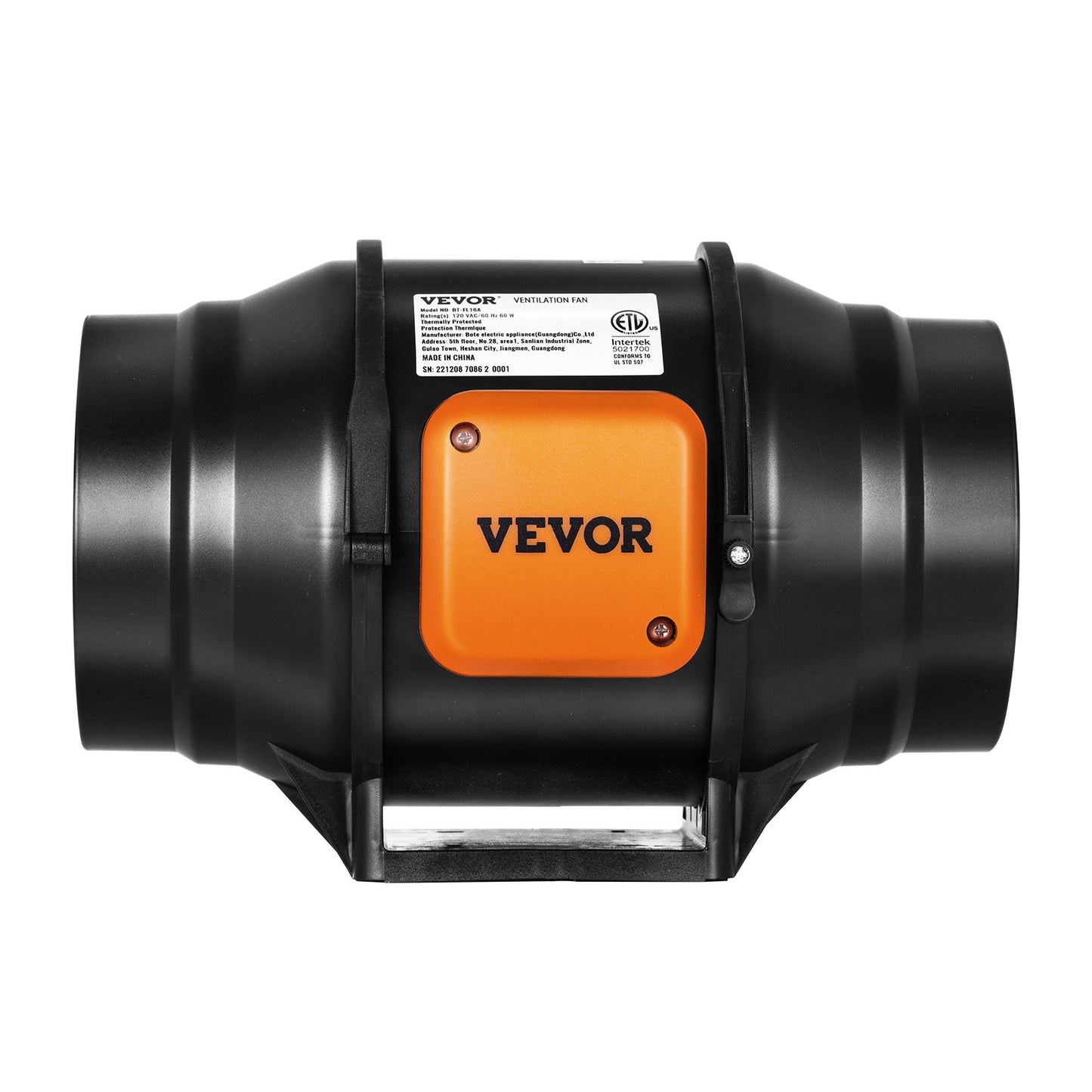 152,4 mm inline kanalfläkt HVAC avgasfläktsats AC variabel hastighetskontroll