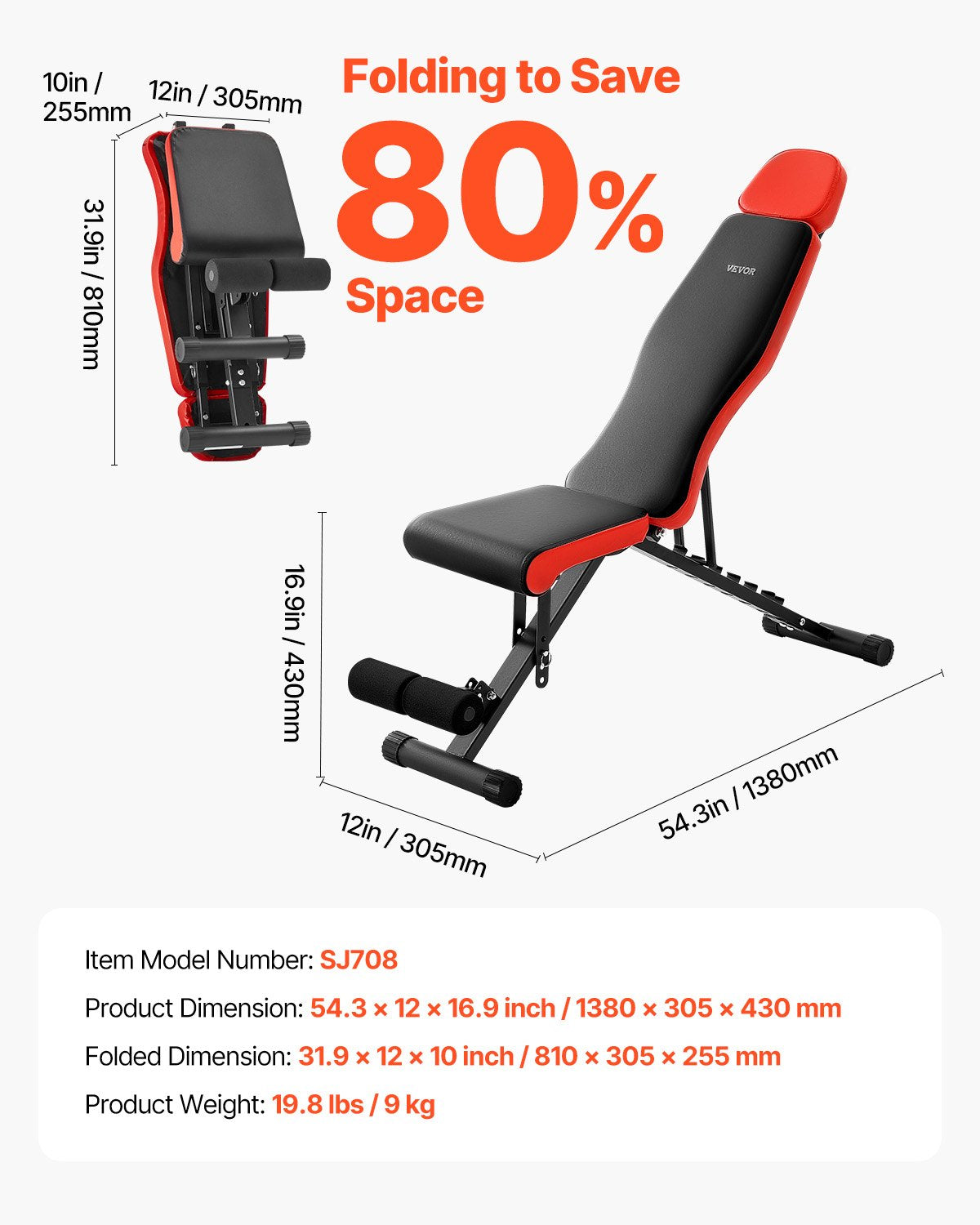 Viktbänk Sit up Bänk Hemgym Styrketräning Justerbar Hopfällbar