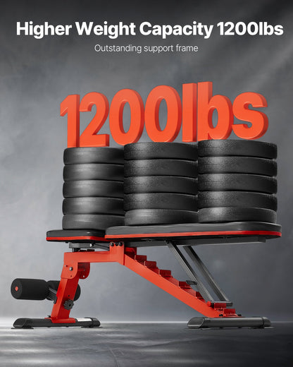 Hantelbank Sit-Up-Bank Home Gym Krafttraining verstellbar faltbar