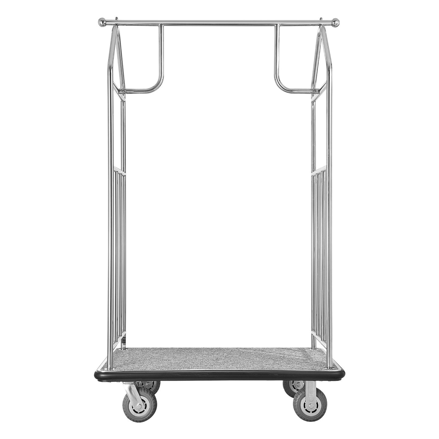 Hotel Bagagevagn 800 LBS Borstad rostfritt stål Finish Bellman's Cart