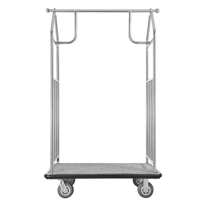 Hotel Bagagevagn 800 LBS Borstad rostfritt stål Finish Bellman's Cart