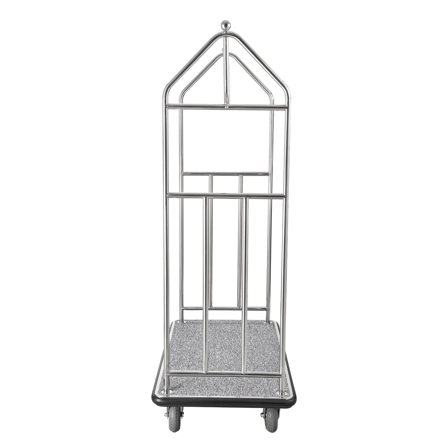 Hotel Bagagevagn 800 LBS Borstad rostfritt stål Finish Bellman's Cart