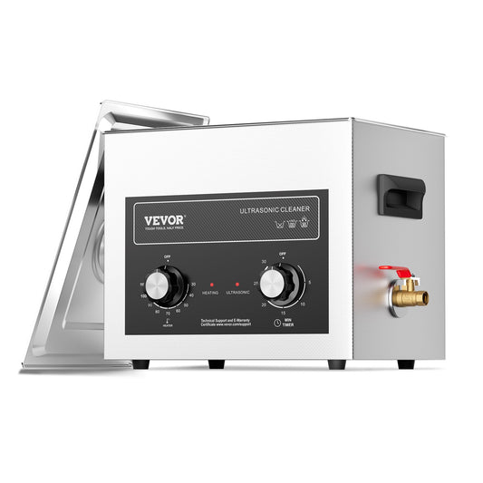 10L Ultrasonic Cleaner with Heating Timer and Digital Sound Machine