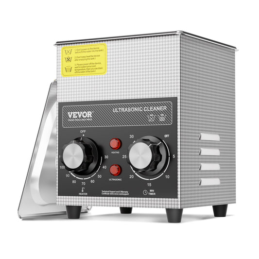 2L Ultrasonic Cleaner with Heater Timer &amp; Basket Digital Sonic Machine