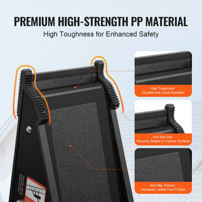 Ladder Levler 380lbs Load PP Leveling Tool med förvaring för ojämn mark