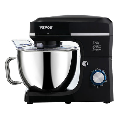 Standmixer 8,3 QT Elektrischer Teigmixer 1400 W 6 + P Geschwindigkeiten Schneebesen