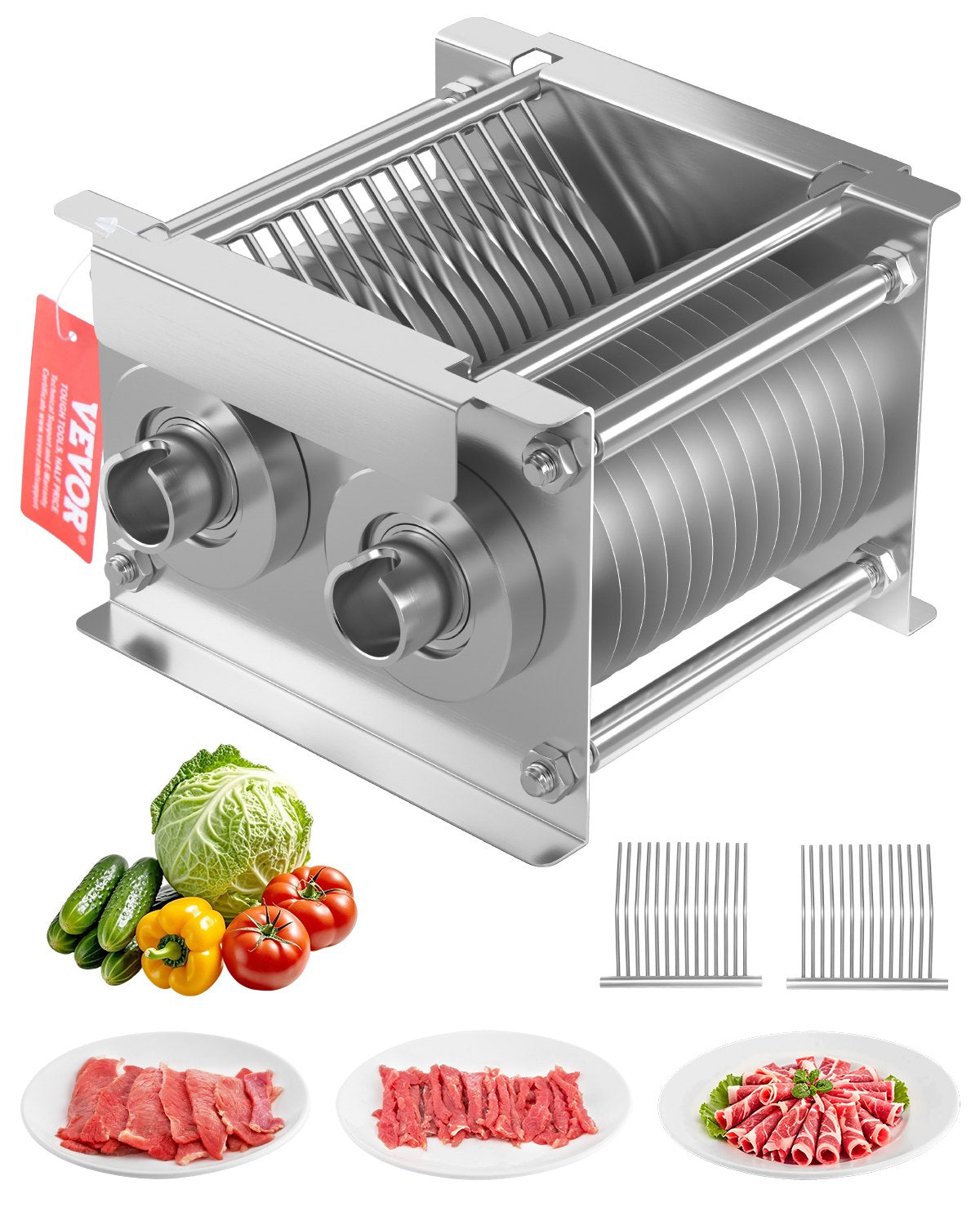 Köttskärmaskinblad 7 mm rostfritt stål för SJY-DQ90 Köttslider