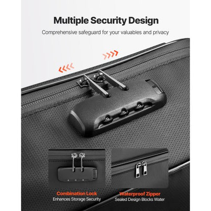 Brandsäker dokumentlåda, 1000 ℃ värmeisolerad brandsäker och vattentät låda med lås, bärbar flerskiktad hemmakontors reseförvaringsorganisatör, för pass, viktiga dokument, filer |  EU