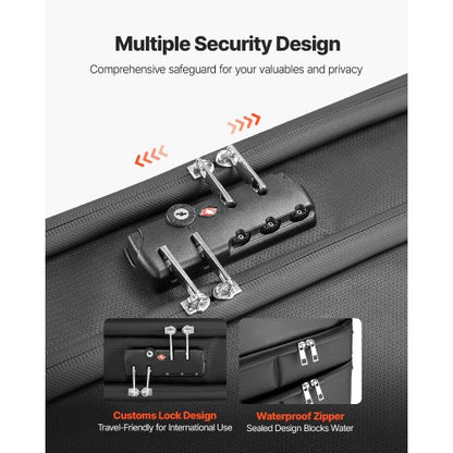 Brandsäker dokumentlåda, 1000 ℃ värmeisolerad brandsäker och vattentät låda med lås, bärbar tvålagers filförvaringsorganisatör hemmakontor reseanvändning, för pass, viktiga dokument, filer |  EU
