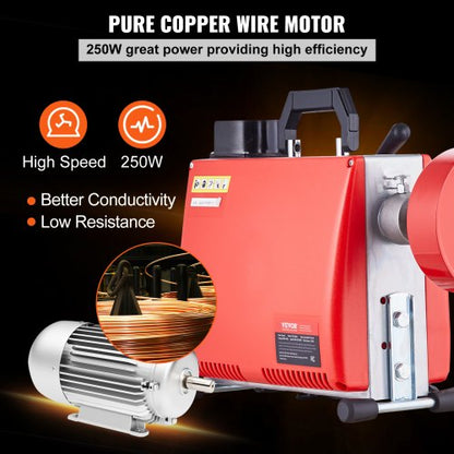 Sewer Cleaning Machine 66FT x 5/8" 250W Sewer Snake Auger Manual Feed | EU