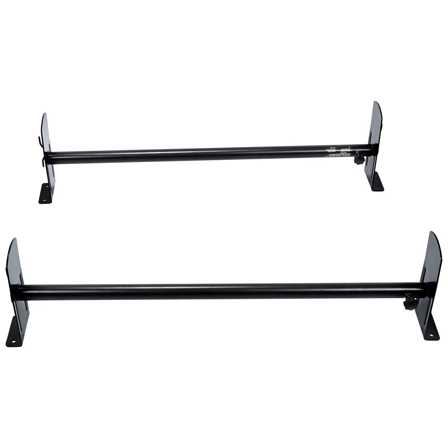 Takräcke för skåpbilar, takräcken i legerat stål med 2 stång, 227 KG kapacitet Regnränna takräcke, justerbar längd 910-1460 mm, skåpbilsstegeställ kompatibel med Chevrolet Express, GMC Savana, etc.