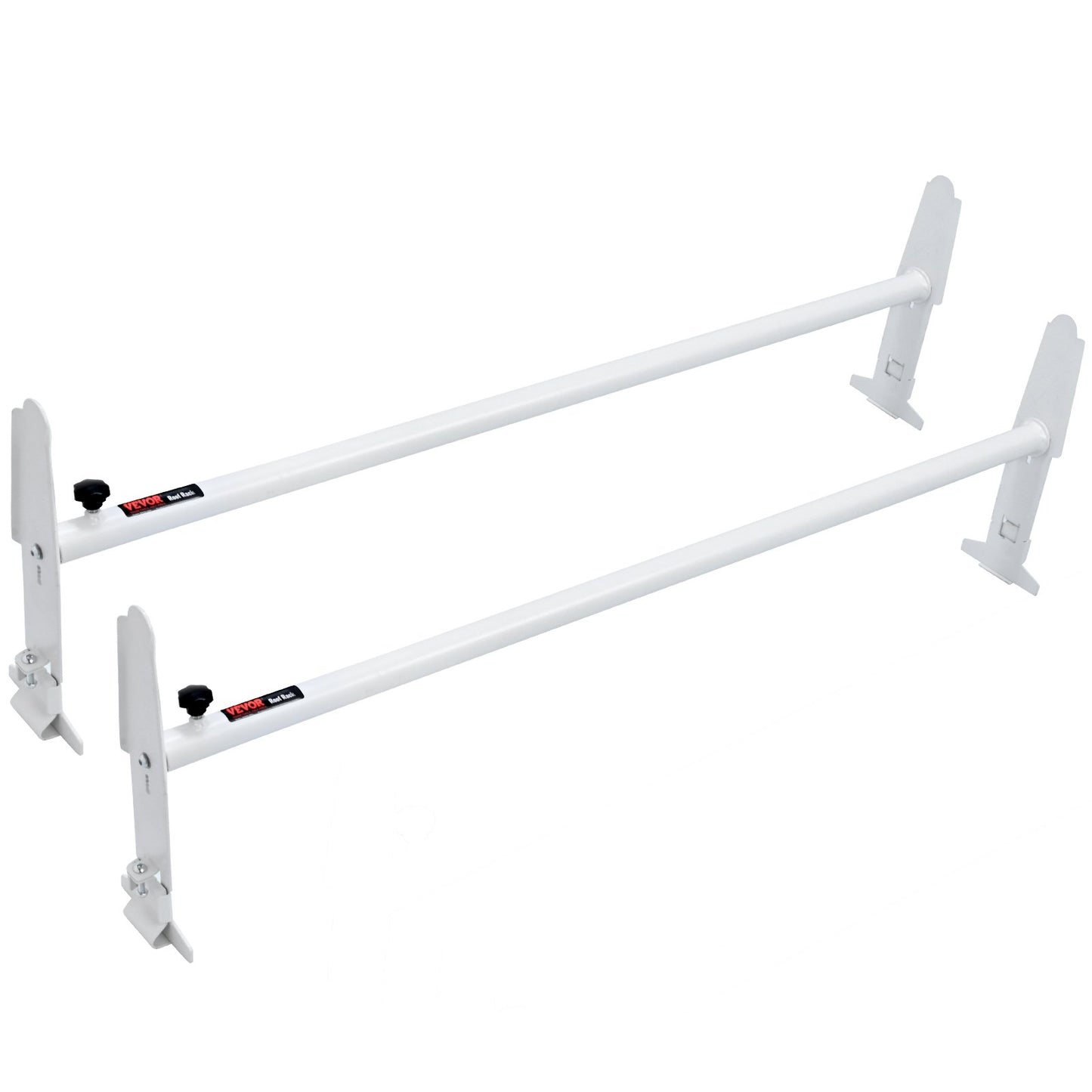 Van Takräcke, Stegställ i legerat stål med 2 stång, Justerbar från 1200-2000 mm, 227 kg Kapacitet, Takräcke kompatibel med fullstora skåpbilar med regnränna, Chevrolet Express, GMC Savana