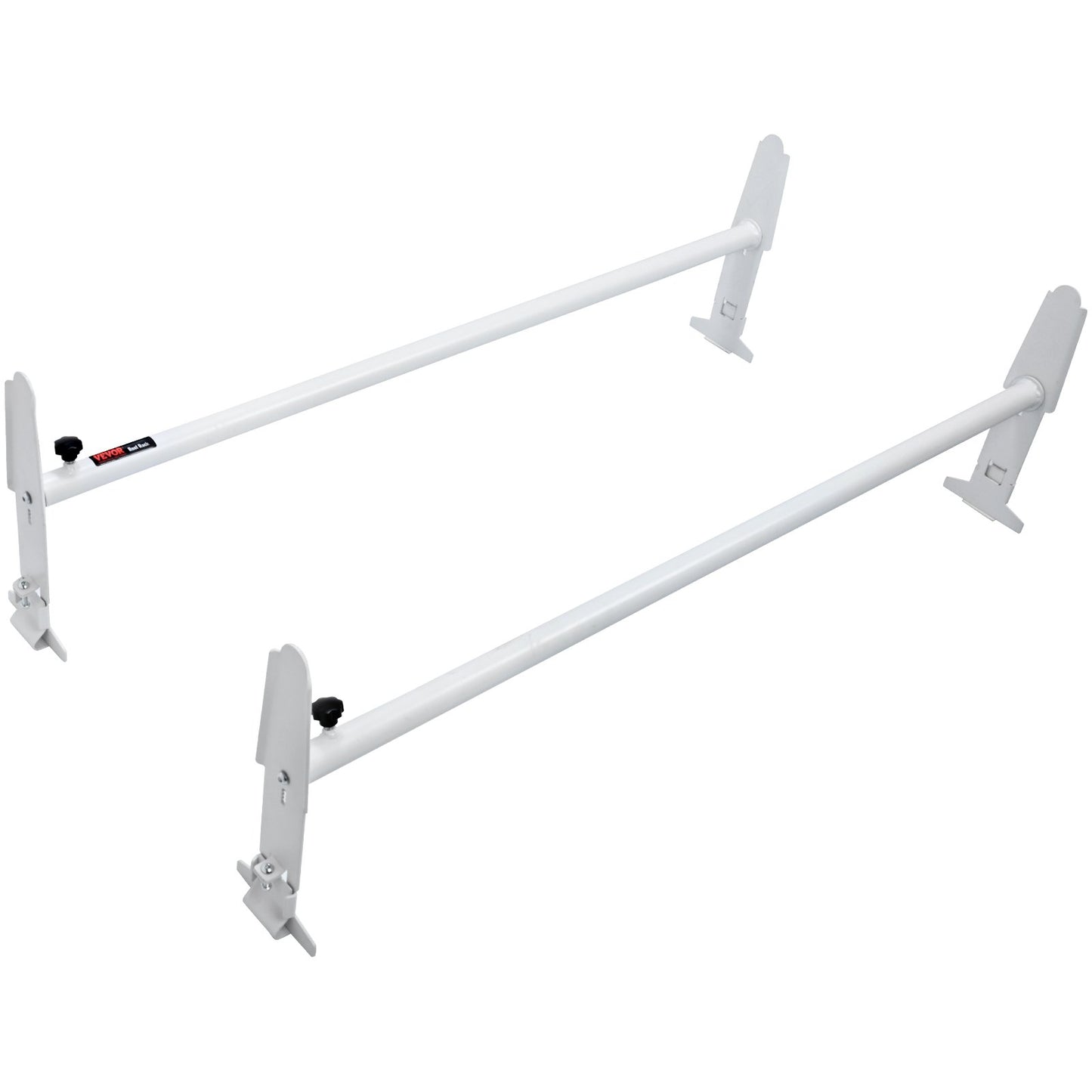 Van Takräcke, Stegställ i legerat stål med 2 stång, Justerbar från 1200-2000 mm, 227 kg Kapacitet, Takräcke kompatibel med fullstora skåpbilar med regnränna, Chevrolet Express, GMC Savana