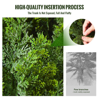 2er-Pack 3' Künstliche Zeder Topiary Baum Faux Pflanze UV Dekor Indoor/Outdoor