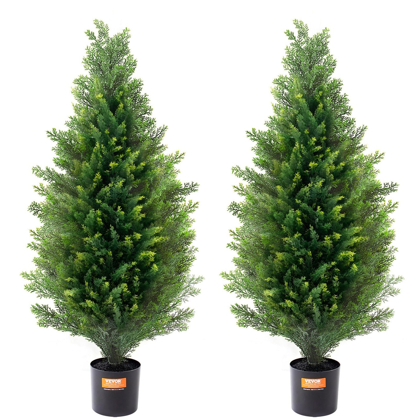 2er-Pack 3' Künstliche Zeder Topiary Baum Faux Pflanze UV Dekor Indoor/Outdoor