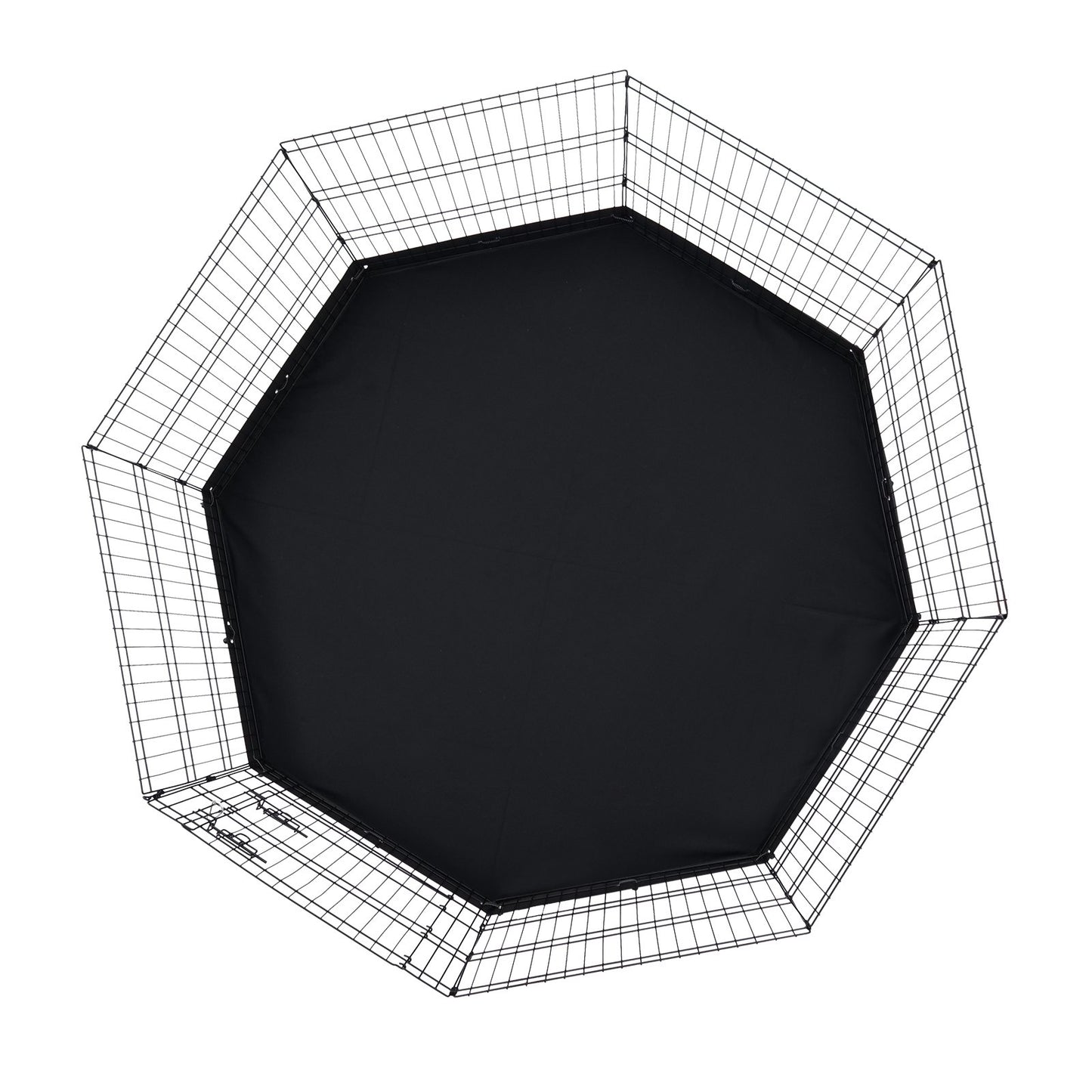 Dog Playpen 8 Panels Foldable Metal Training Pen for Dog with Bottom Pad 30"H