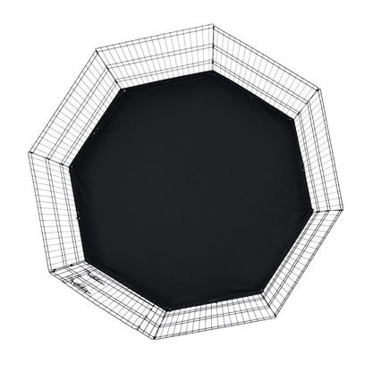Dog Playpen 8 Panels Foldable Metal Training Pen for Dog with Bottom Pad 30"H