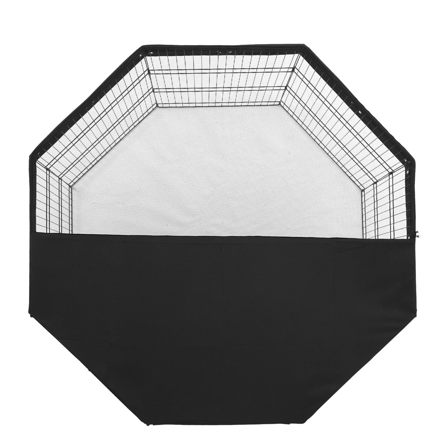 Dog Playpen 8 Panels Foldable Metal Dog Training Pen with Top Lid 30"H