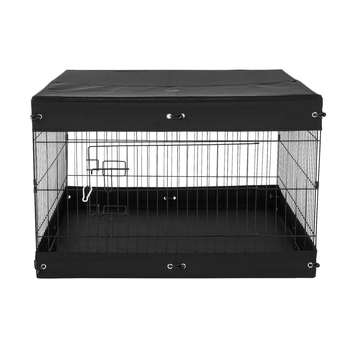 Dog Playpen 4 Panels Foldable Metal Dog Training Pen with Bottom Protection