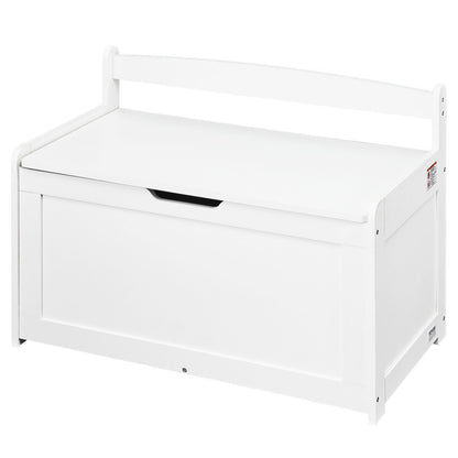 Barnleksaksförvaringsbänk Träleksakslåda Bröst 32,68 x 17,91 x 24,02" Vit