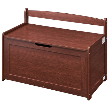 Barnleksaksförvaringsbänk Träleksakslåda Kista 32,68 x 17,91 x 24,02" Cherry