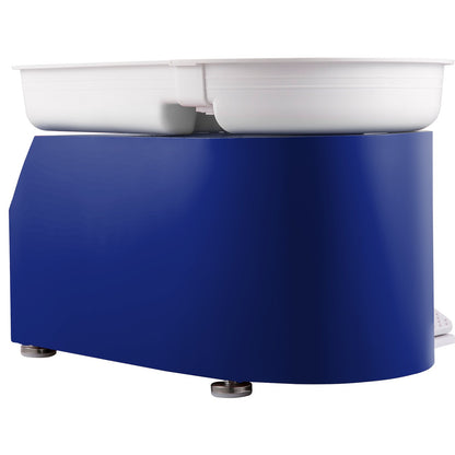 Ceramic Wheel 11in 0-300 rpm Ceramic Wheel, 350W Adjustable Speed Shaping Machine with Sculpting Tool and Apron, Removable Basin Foot Pedal Control for Arts Crafts and Home DIY Blue