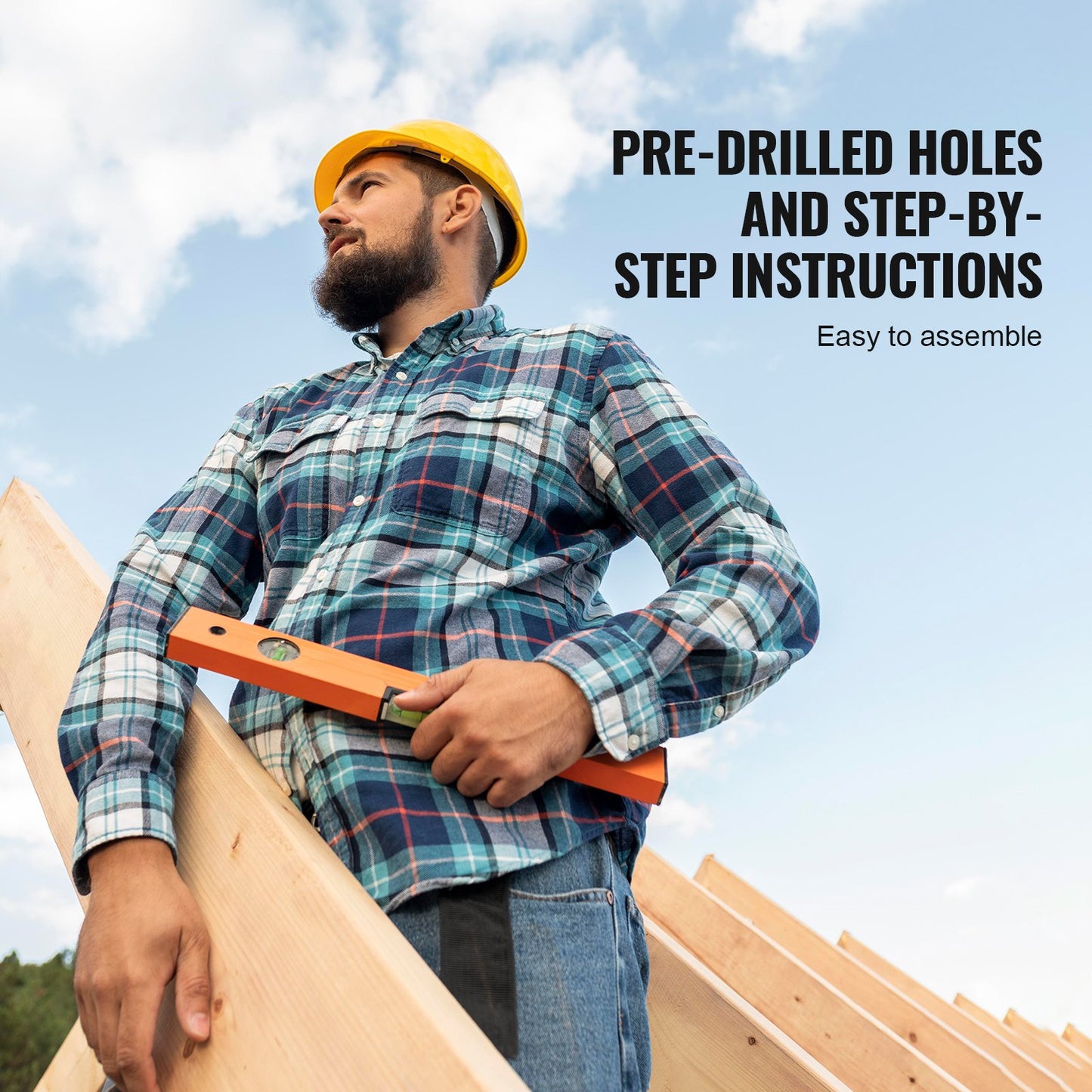 Utomhus Trä Lekstuga Barn Trädgård Game Stuga med skjut stege fönster