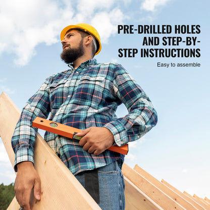 Utomhus Trä Lekstuga Barn Trädgård Game Stuga med skjut stege fönster