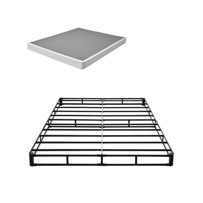Boxspring Queen size-sängram med tyg 204,5 L x 144,5 B x 13,5 H tum |  EU