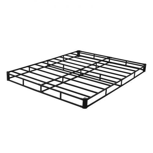 Boxspring Queen size-sängram med tyg 204,5 L x 144,5 B x 13,5 H tum |  EU