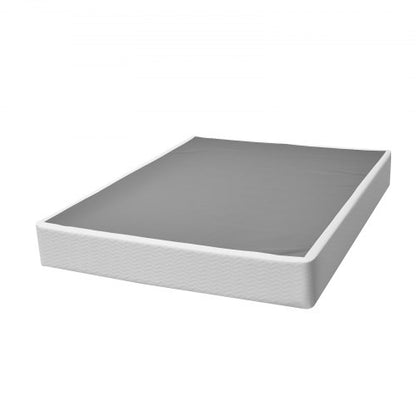 Boxspring Queen size-sängram med tyg 204,5 L x 144,5 B x 23,5 H tum |  EU