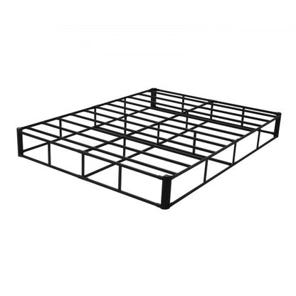 Boxspring Queen size-sängram med tyg 204,5 L x 144,5 B x 23,5 H tum |  EU