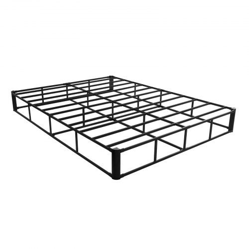 Boxspring Queen size-sängram med tyg 204,5 L x 144,5 B x 23,5 H tum |  EU