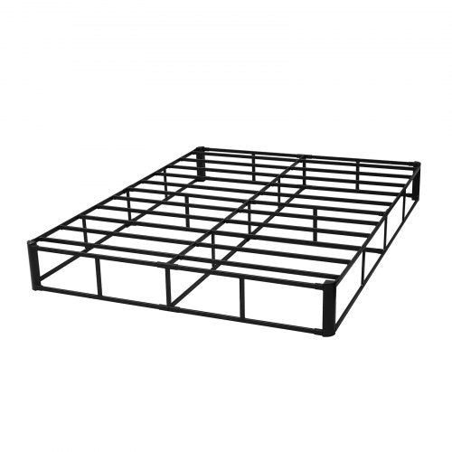 Boxspring Queen size-sängram med tyg 204,5 L x 144,5 B x 23,5 H tum |  EU